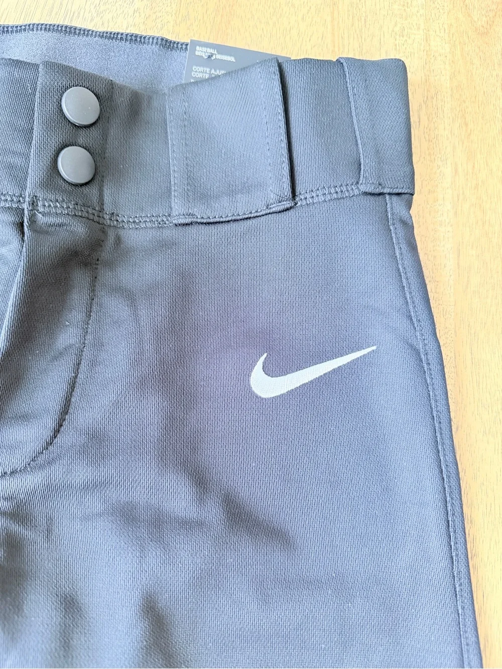 Nike Boys' Vapor Pro Slim Fit Baseball Pants, Youth Small Black, NEW WITH TAGS